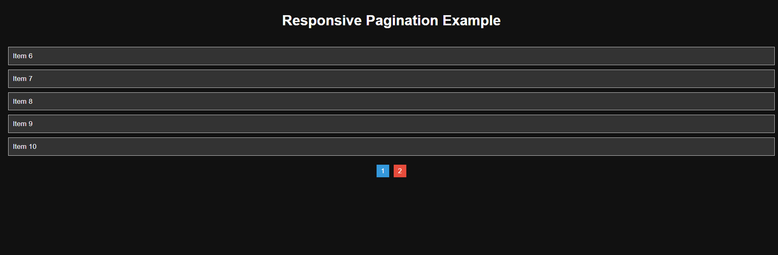 Pagination